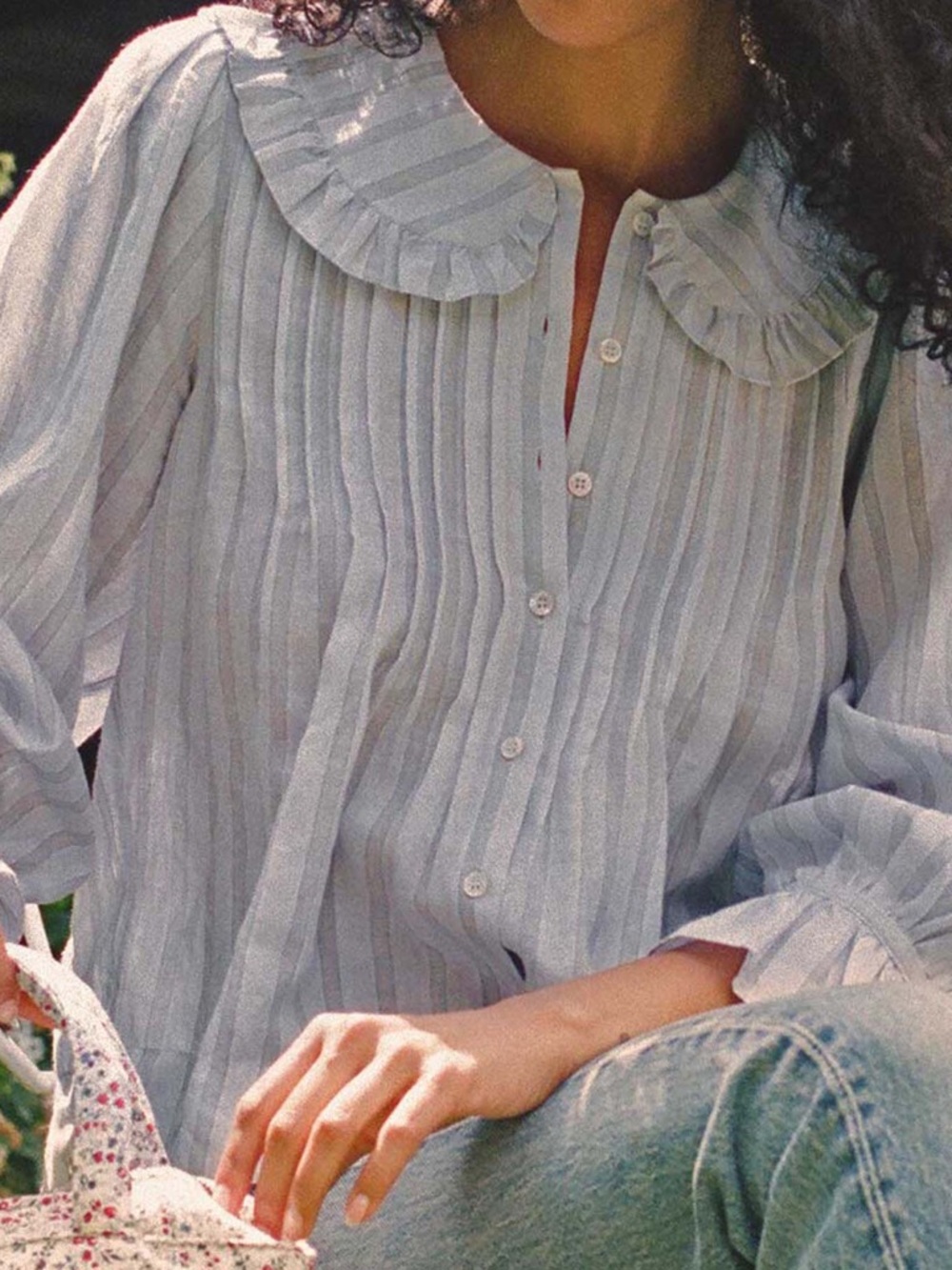 Doen Horizon Top Light Blue Size Small